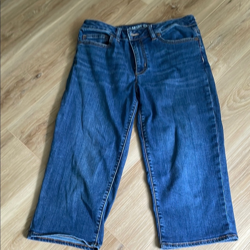 Lands' End Capri Jeans Classic Denim